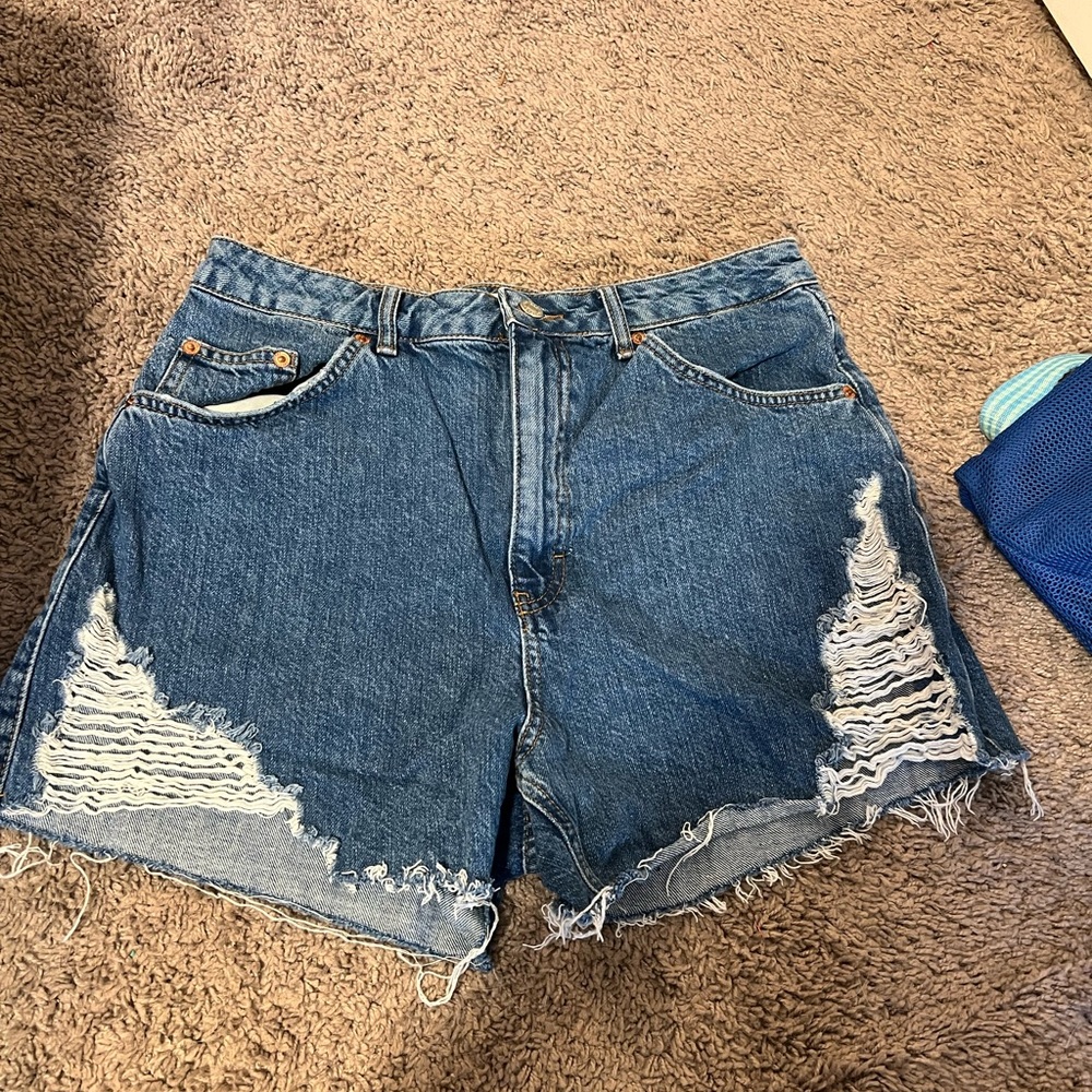 Top shop Womens jean short size:10